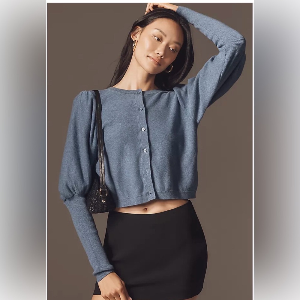 NWT Anthropologie Blue Knit Sweater NWT